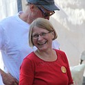 IMG 5903  Ortsvorsteherin Karen Eßrich kurz vor Ihrer Begrüßungsrede