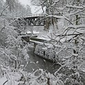 13  an der Pfinz,  Eisenbahnbrücke der Kraichgaubahn